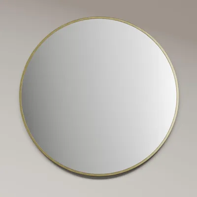 Immagine prodotto di Specchio rotondo Talos Picasso oro Ø 40 cm - con cornice in alluminio di alta qualità per un ambiente elegante - Perfetto specchio rotondo per il bagno che unisce eleganza e funzionalità