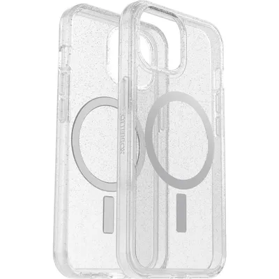 Produktbild von OtterBox Symmetry Series+ Clear Hülle für Apple iPhone 15 Smartphone - Stardust, Durchsichtig - Anitbakteriell, Sturzsicher - Plastik