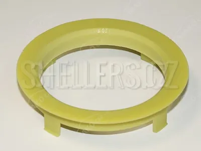 Obrázek produktu pro Vymezovací středící kroužek kol 71,6 / 60,1 (Z1760), plast, žlutá, přesah kužele 6mm