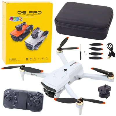 Image de Drone D6 Pro Caméra Led Lumières App Gris Clair