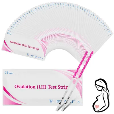 Ovulationsteststreifen, 50 Stück, 25 miu/ml, weiß