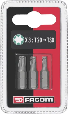 Produktbild von Facom Bit Serie 1 - Torx 12, Set 3-tlg