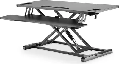 Image de DIGITUS Ergonomic Workspace Riser DA-90380-1 - Installation - pour écran LCD / équipement PC - noir - bureau