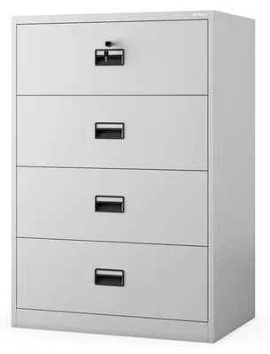 Produktbild von Aktenschrank Hängeregisterschrank Metallschrank Hängeregistraturschrank Ordnerschrank SARA XL V4, 900 x 1320 x 600 mm