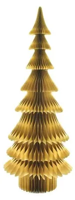 Only Natural – Wabenpapier-Weihnachtsbaum – Gold – 210 cm – Ansicht 1