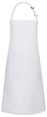 Produktbild von Karlowsky Latzschürze BASIC mit Schnalle und Tasche 75 x 90 cm unisex Polyester/Baumwollmix Weiß