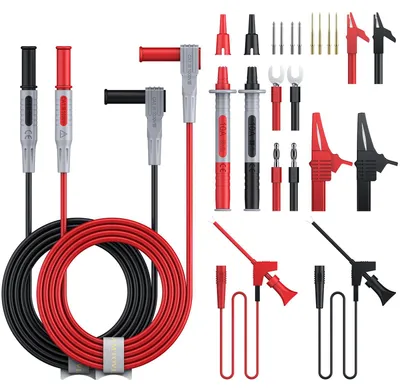 Productafbeelding van Testkabelset, multimeter, 24-in-1 met alligatorclips en testpunten
