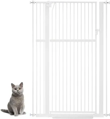 Produktbild von Famanu Haustier- und Babyabsperrgitter für Türöffnungen und Treppen, verstellbar von 75 bis 95 cm