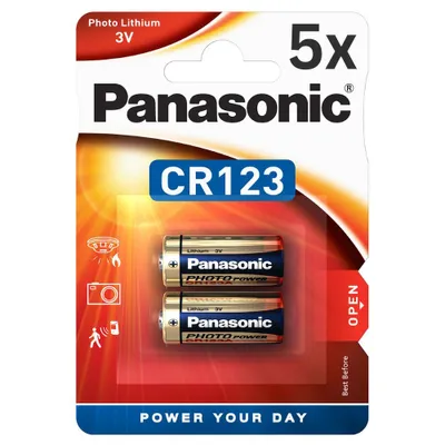 Produktbild von 10x Panasonic CR123A Photobatterie - (5x 2er Blister)
