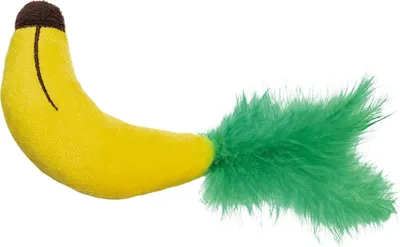 Produktbild von Beeztees Katzenspielzeug Dschungel Banane gelb