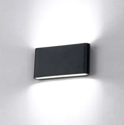 Produktbild von 12W LED Wandlampe Wasserdichte Moderne Wandleuchte Up Down Wandbeleuchtung, Kaltweiß 6000K