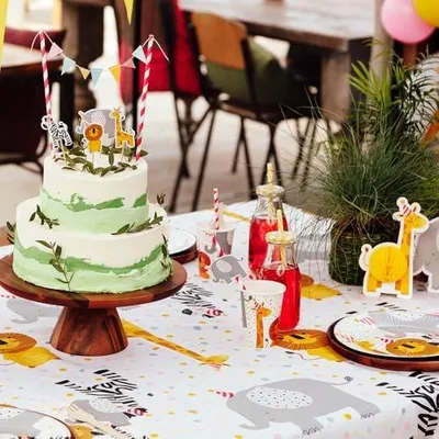 Produktbild von Papier-Trinkhalme Safari