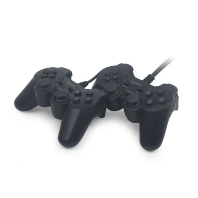 Produktbild von gembird Gamepad 2erPack USB Gamepad Dual Vibration 10 Tasten