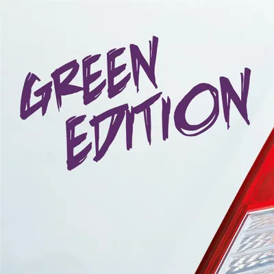 Produktbild von Auto Aufkleber Green Edition Auto Car Tuning Motorrad 15x7 cm Lila Sticker Heckscheibenaufkleber