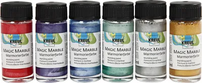 Image de KREUL Marmorierfarbe "Magic Marble", Set Metallicfarben
