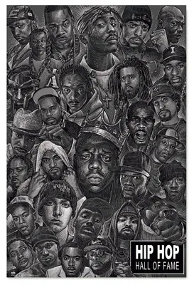 Produktbild von Erik Editores Hip Hop All Stars Plakat Grau  Grau One Size