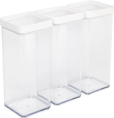 Produktbild von Rotho 3er-Set Vorratsdosen 1,5 l mit Deckel Fera - Lebensmittelbehälter mit Silikondichtungsring - Frischhaltedose in verschiedenen Grössen - Vorratsbehälter Dose