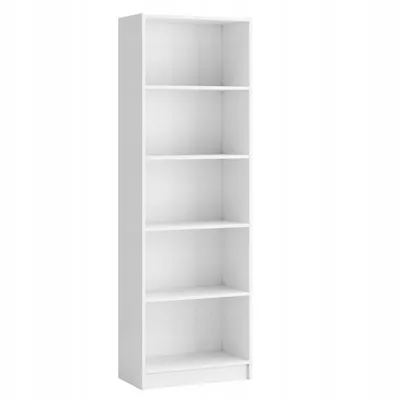 Produktbild von Standregal "Weiss" 60 cm breit | Bücherregal & Aktenregal 60 x 182,6 x 32 cm | Holzregal für Büro, Wohnzimmer & Kinderzimmer