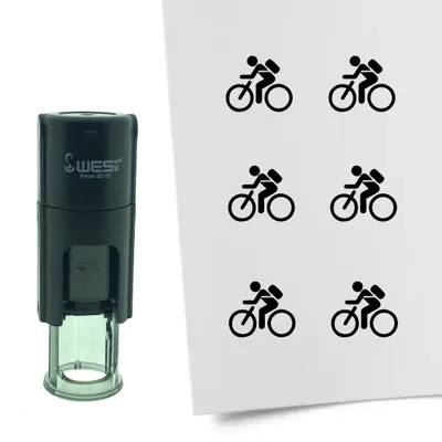 Obrázek produktu pro CombiCraft Stamp Bicycle 10mm kulatá - černý inkoust