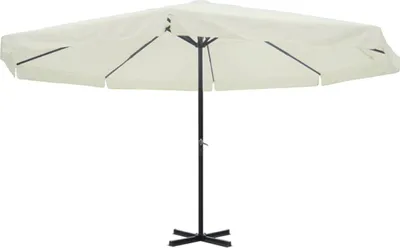 Obrázok produktu pre Biely hliníkový slnečník, 500 cm