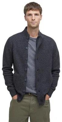 Produktbild von Barbour Weste aus Wolle, grau gemêleerd, mit Knöpfen, wärmend