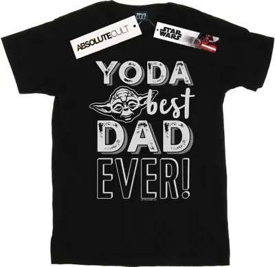 Image de Star Wars - T-shirt "Best Dad" pour homme BI46729 (L) (Noir)