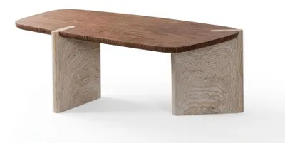 Obrázek produktu pro Moderní hnědý konferenční stolek, design, vhodný do obývacího pokoje