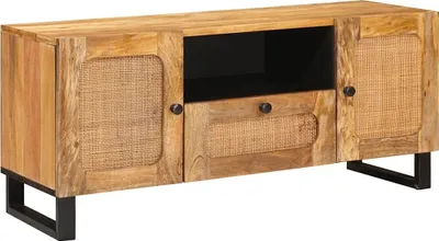 Zdjęcie produktu dla Szafka pod telewizor Brązowy 105 x 33 x 46 cm Drewno z mango