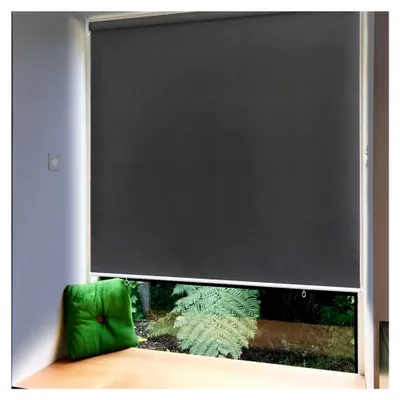 Produktbild von Außenrollo Senkrechtmarkise Balkon Rollo Sonnenschutzrollo für Terrasse 140x240cm Anthrazit