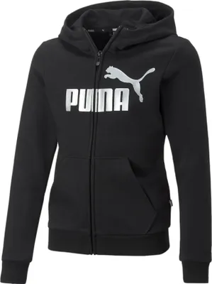Produktbild von Puma Essential+ Logo Hooded Sweatjacke Kinder