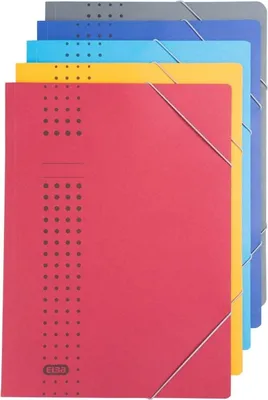 Produktbild von Eckspanner chic A4 Karton farbig sortiert Packung mit 25 Stück