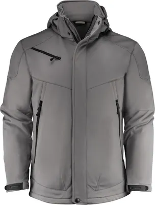 Produktbild von Skeleton Softshelljacke Navy TPU-Membran abnehmbare Kapuze Reißverschlusstaschen WP 5.000 MVP 800