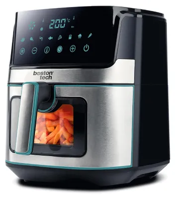 Heißluftfritteuse 6,5 l, 8 Programme, Touch, 1700 W, Edelstahl