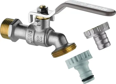Obrázok produktu pre Záhradný kohútik 1/2" s dvoma koncovkami