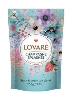 Produktbild von Lovare Tee "Splashes Champagne" Schwarz ung Grünteemischung 250g