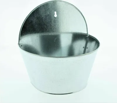 Produktbild von Zink Wandampel Wandtopf Pflanzgefäß 19x10xH11/20cm Garten Pflanztopf Metall Topf