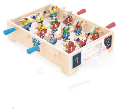 Image de Janod Mini Football de Table - Baby-foot en bois pour enfants - Thème Hockey