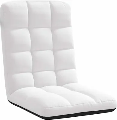 Produktbild von vidaXL Bodenstuhl Faltbar Weiß 71x51x62 cm Stoff
