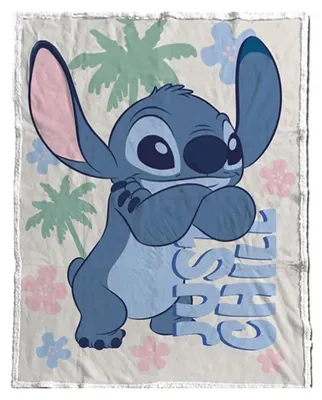Produktbild von Disney Lilo und Stitch Just Chill Sherpa Decke 130x170cm