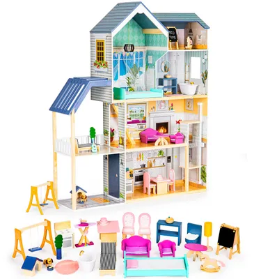 Obrázok produktu pre XXL domček pre bábiky Maya Residence 28 kusov ECOTOYS