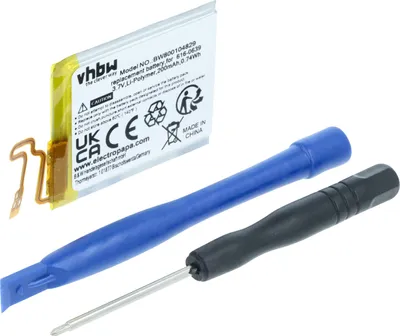 Produktbild von vhbw Akku kompatibel mit Apple iPod Nano 7G, 7. Generation MP3-Player Musik Player (200 mAh, 3,7 V, Li-Polymer)