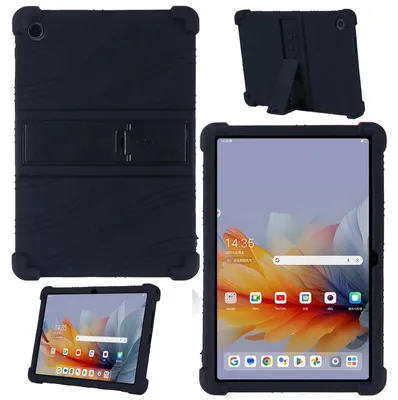 Obrázek produktu pro Tableta Pouzdro pro Lenovo Tab M10 Gen 3 10,1" TB-328F 2022, nárazuvzdorné měkké silikonové ochranné pouzdro se stojánkem Černá
