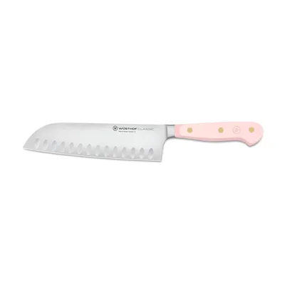 Image de Wüsthof Santoku mit Kullenschliff / Santoku Hollow Edge Classic Colour Pink Sel 17 cm 1061731617