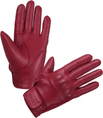 Produktbild von Modeka Hot Classic perforierte Motorrad Handschuhe, rot, 11