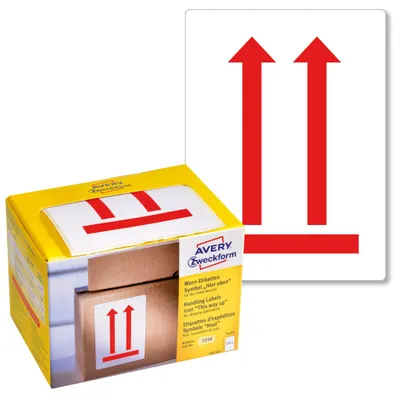 Image de AVERY Zweckform Symbol-Hinweis-Etikettenrolle, neonrot