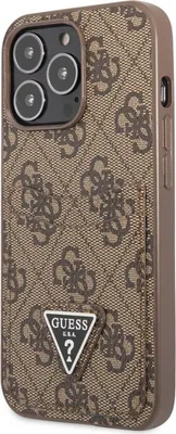 Produktbild von Guess, Schutzhülle 4G Kartenhalter Apple iPhone 14 Pro, Braun