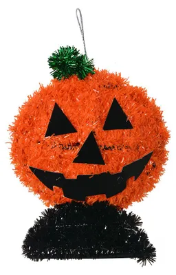 Productafbeelding van Clayre & Eef Halloween-decoratie, pompoen, 13x5x15 cm, oranje, kunststof