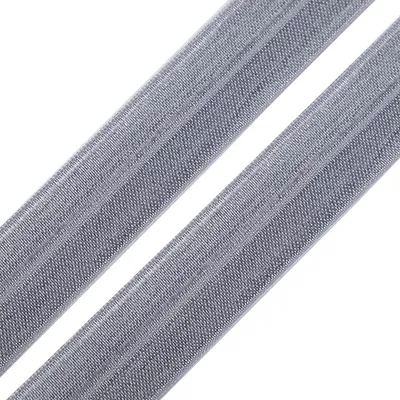 25m sehr elastisches Einfassband grau