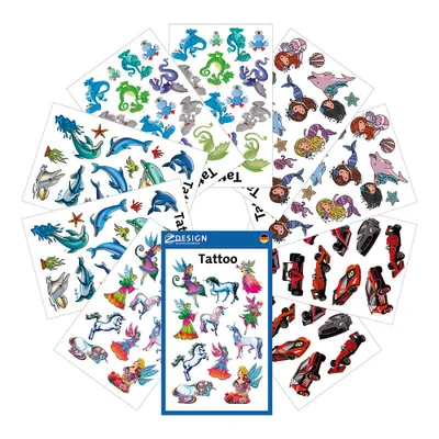 Produktbild von Avery 59993, Tattoo-Set für Kinder, Mehrfarbig