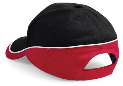 Immagine prodotto di Beechfield - Cappellino "Teamwear Competition" FK1468 (taglia unica) (nero/rosso/bianco)